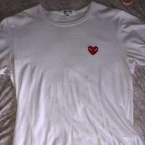 Comme de garcons white tee